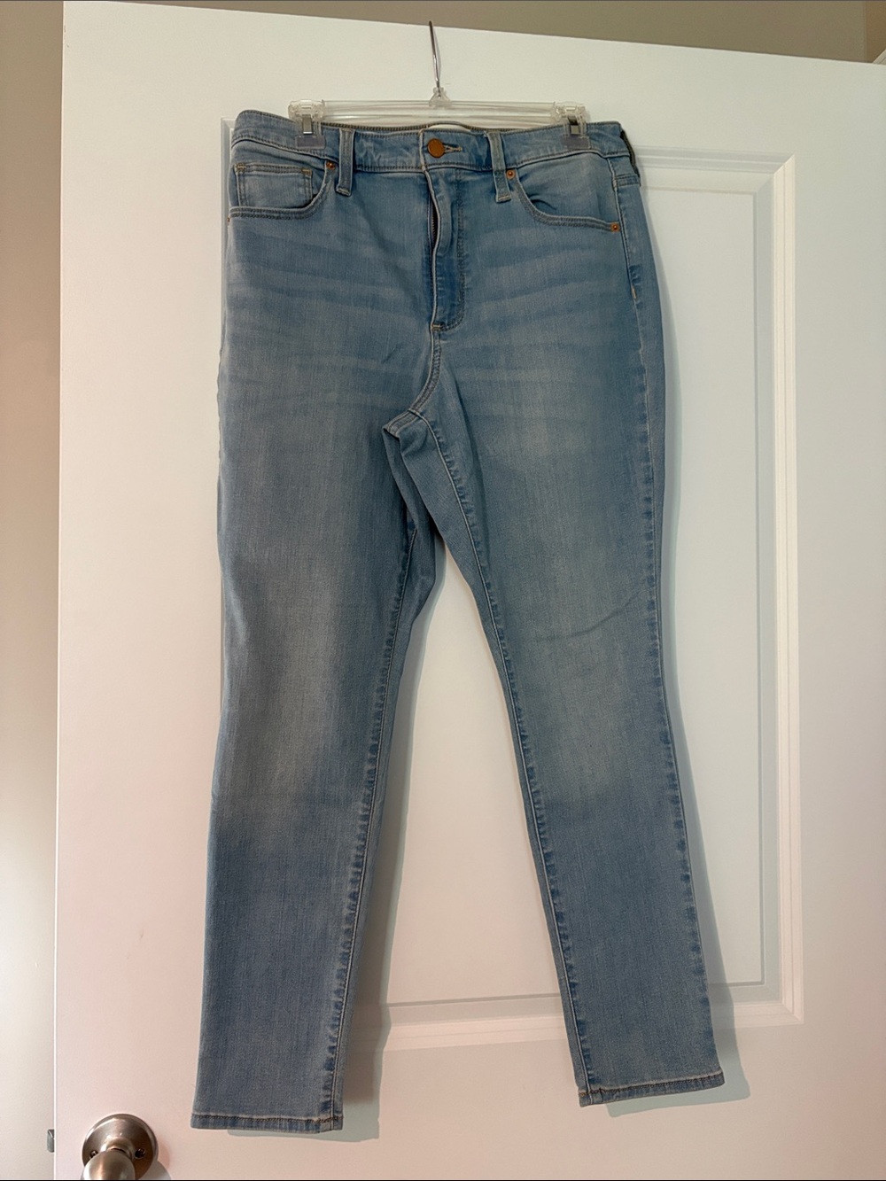 Light Blue Women's High-Rise Skinny Jeans